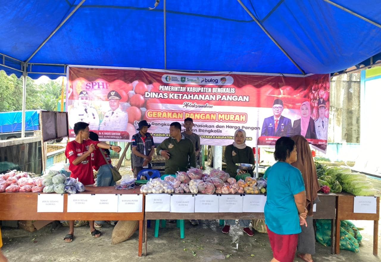Bazar pangan murah Bengkalis