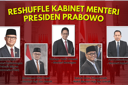 Profil menteri hasil reshuffle Prabowo